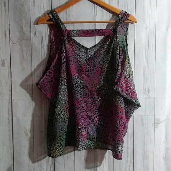 Charlotte Russe animal print tank top sz M - Picture 4 of 5